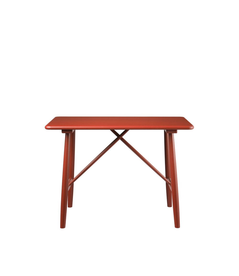 FDB Møbler P10 - Children’s Table - Nordic Swan Ecolabel Beech Solid Red (NCS 4050-Y70R) Painted Waterbased by Børge Mogensen