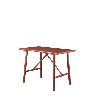 FDB Møbler P10 - Children’s Table - Nordic Swan Ecolabel Beech Solid Red (NCS 4050-Y70R) Painted Waterbased by Børge Mogensen