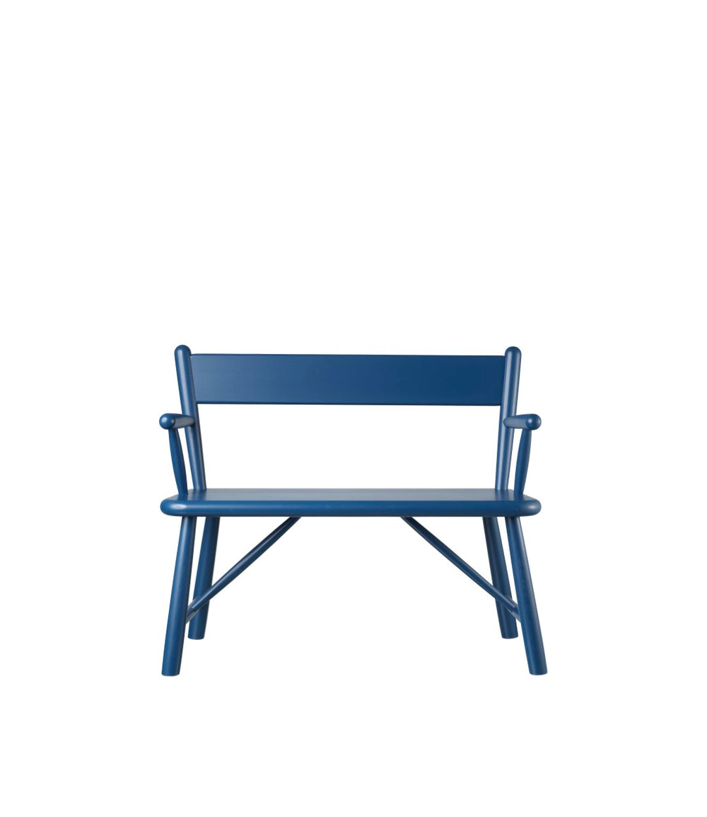 FDB Møbler P11 - Children's Bench - Nordic Swan Ecolabel Beech Solid Blue (NCS 5040-R80B) Painted Waterbased by Børge Mogensen