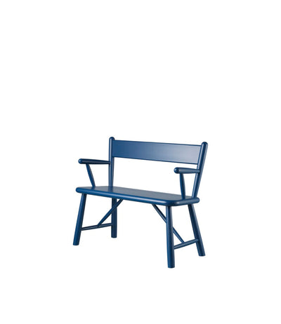 FDB Møbler P11 - Children's Bench - Nordic Swan Ecolabel Beech Solid Blue (NCS 5040-R80B) Painted Waterbased by Børge Mogensen
