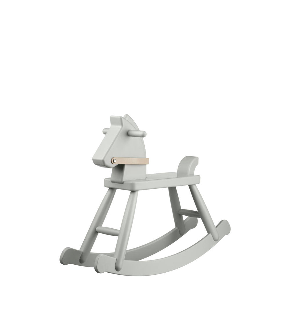 FDB Møbler P12 - Children Rocking Horse Beech Blue-Grey (NCS S2005-G10Y) Painted by Sarah Moutouh