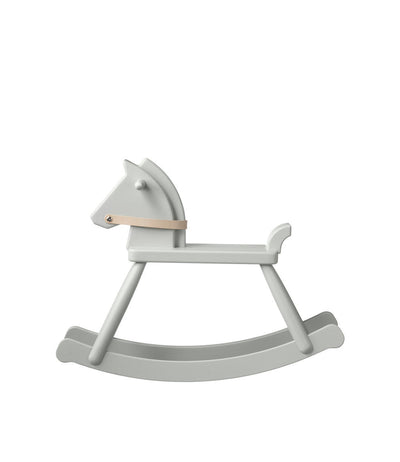 FDB Møbler P12 - Children Rocking Horse Beech Blue-Grey (NCS S2005-G10Y) Painted by Sarah Moutouh