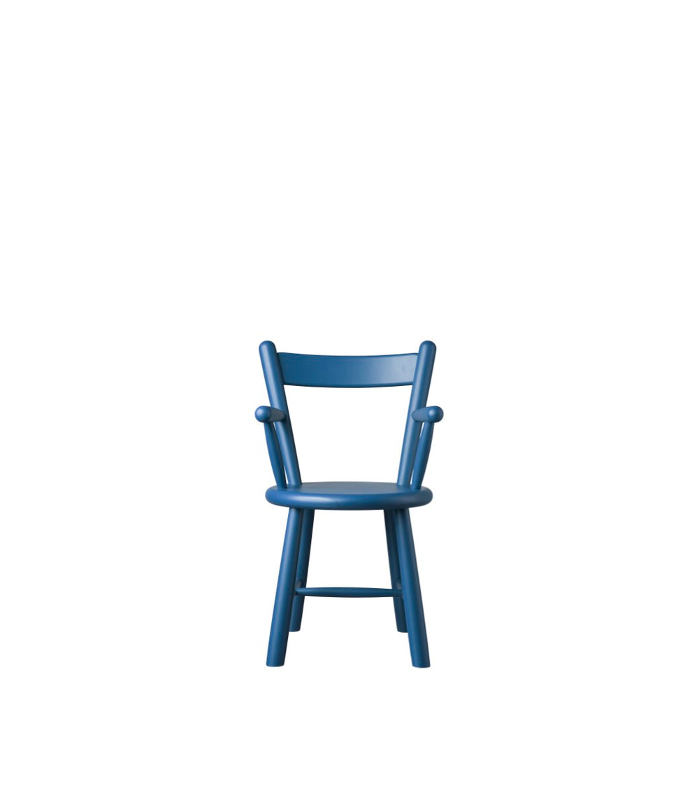 FDB Møbler P9 - Children's Chair - Nordic Swan Ecolabel Beech Solid Blue (NCS 5040-R80B) Painted Waterbased by Børge Mogensen
