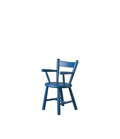 FDB Møbler P9 - Children's Chair - Nordic Swan Ecolabel Beech Solid Blue (NCS 5040-R80B) Painted Waterbased by Børge Mogensen