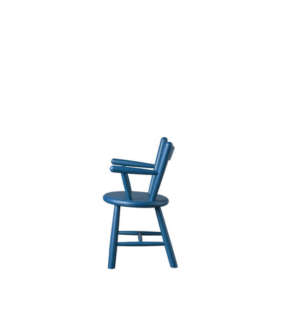FDB Møbler P9 - Children's Chair - Nordic Swan Ecolabel Beech Solid Blue (NCS 5040-R80B) Painted Waterbased by Børge Mogensen