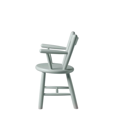 FDB Møbler P9 - Children's Chair - Nordic Swan Ecolabel Beech Solid Blue Grey (NCS S2005-G10Y) Painted Waterbased by Børge Mogensen