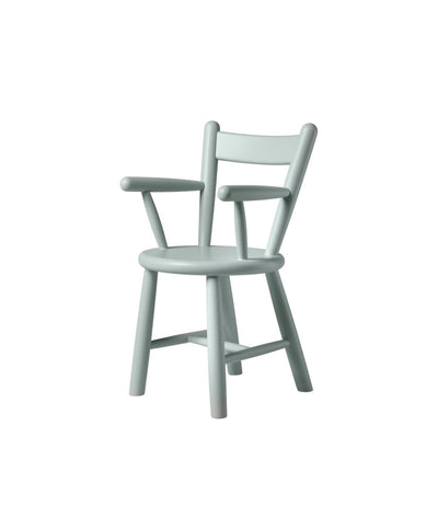 FDB Møbler P9 - Children's Chair - Nordic Swan Ecolabel Beech Solid Blue Grey (NCS S2005-G10Y) Painted Waterbased by Børge Mogensen