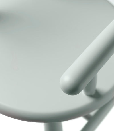 FDB Møbler P9 - Children's Chair - Nordic Swan Ecolabel Beech Solid Blue Grey (NCS S2005-G10Y) Painted Waterbased by Børge Mogensen