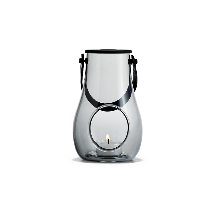 Holmegaard Design with Light - Lantern, Smoke, H: 6.5
