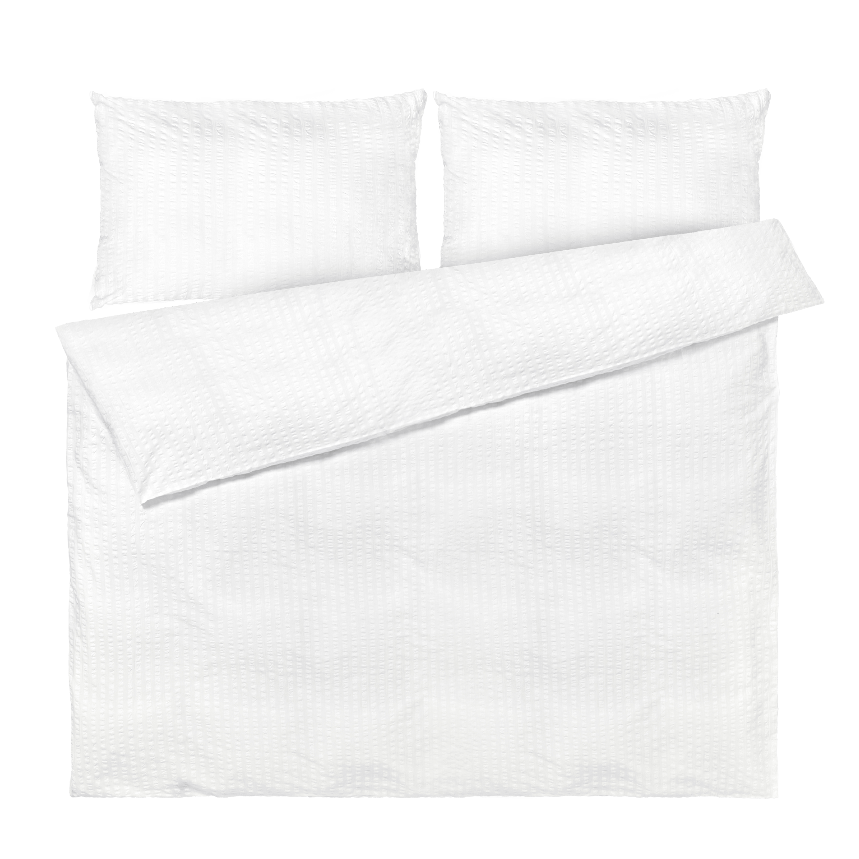 JUNA Bæk&Bølge Duvet Cover Sets - Full, White/White