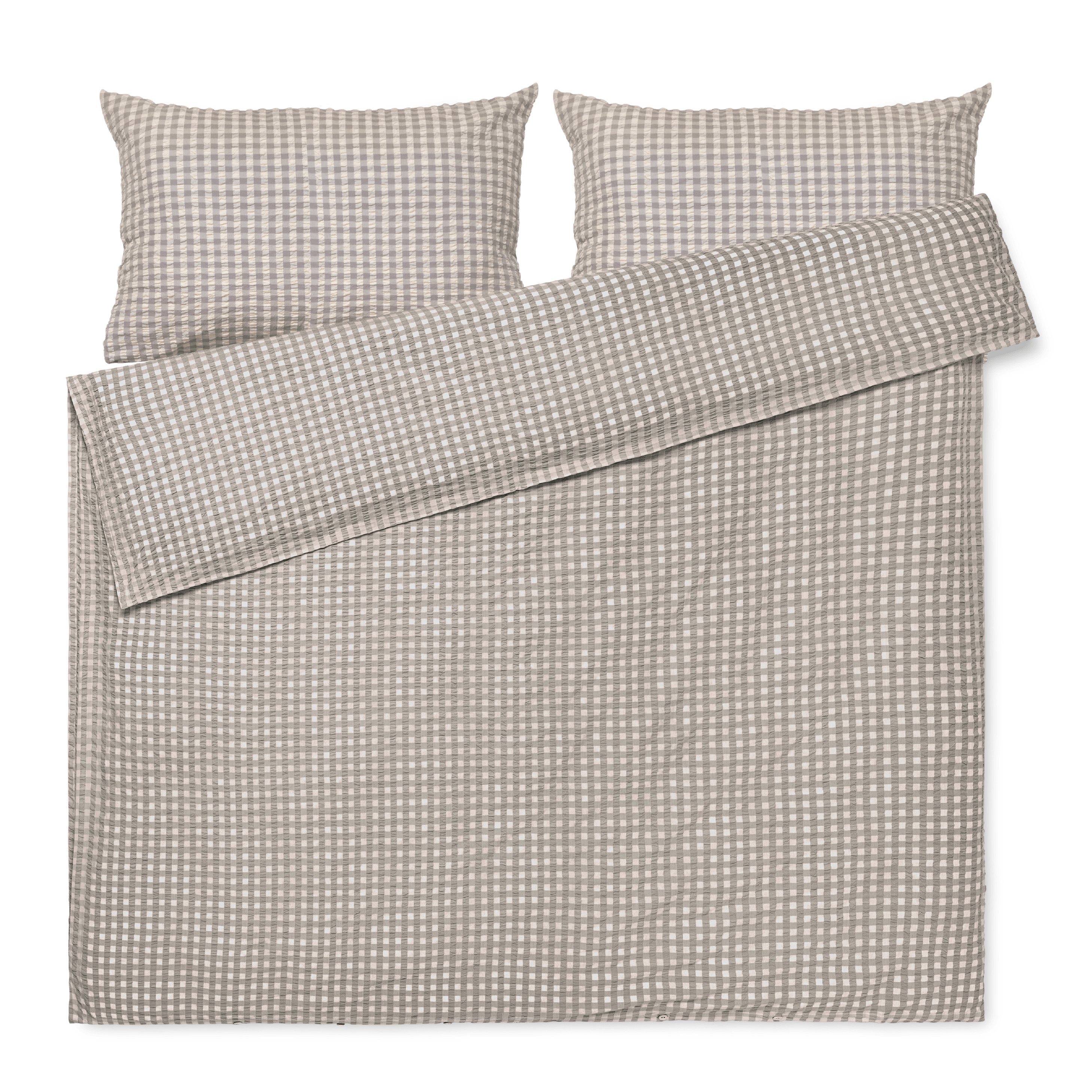 JUNA Bæk&Bølge Duvet Cover Sets - Queen, Grey/Birch