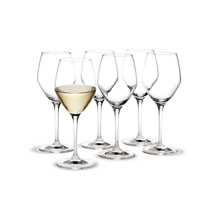 Holmegaard Perfection - White Wine Glass, V: 10.8 oz, 6 Pcs.