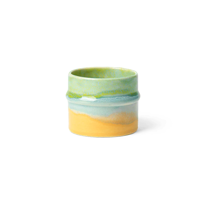 Kähler Poppery Mug 9.1 oz Pink/Mint/Yellow