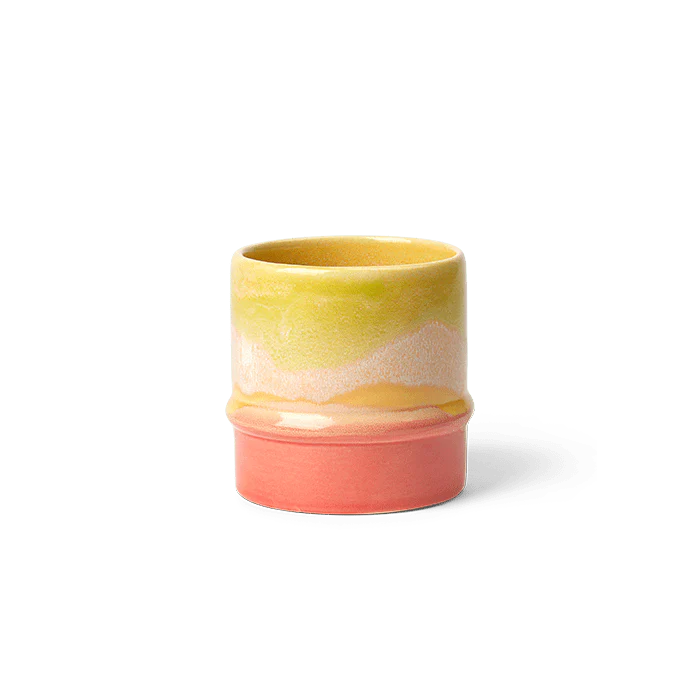 Kähler Poppery Mug 12.2 oz Pink/Mint/Yellow