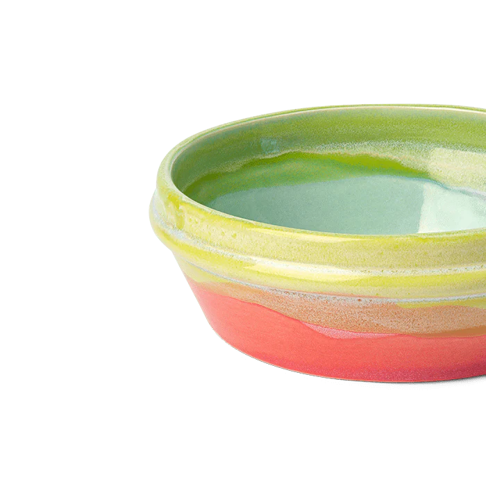 Kähler Poppery Bowl Dia  6.3in  Mint/Apple Green/Pink