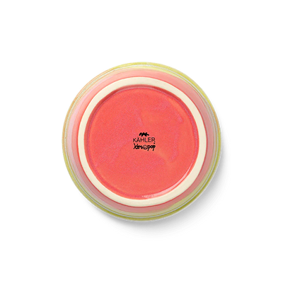 Kähler Poppery Bowl Dia  6.3in  Mint/Apple Green/Pink