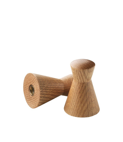 FDB Møbler Q3 - Allé - Coat Hooks 36 x 6 cm (3 Hooks) Oak Nature Lacquered by Philip Bro