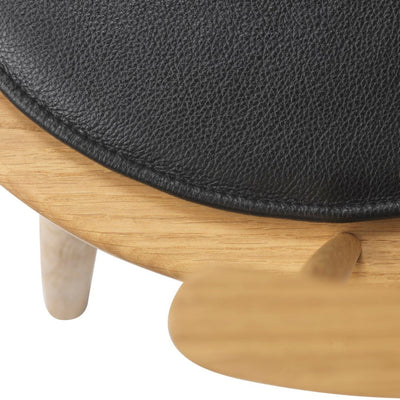 FDB Møbler R5 - Nøje - Seat cushionFor J18LeatherBlack by FDB møbler