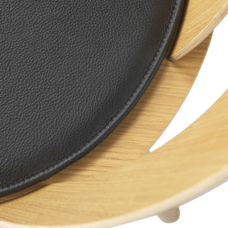 FDB Møbler R5 - Nøje - Seat cushionFor J45LeatherBlack by FDB møbler