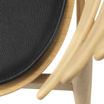 FDB Møbler R5 - Nøje - Seat cushionFor J48LeatherBlack by FDB møbler