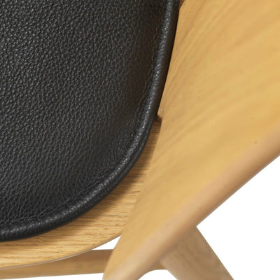 FDB Møbler R5 - Nøje - Seat cushionFor J67LeatherBlack by FDB møbler