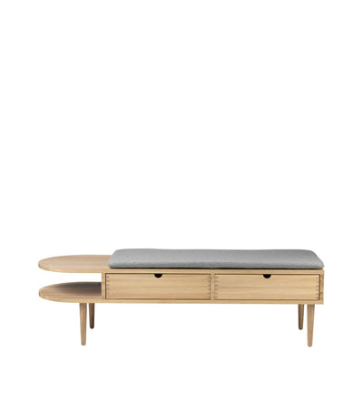FDB Møbler R6 - Seat cushionLargeWoolDark mottled grey by Diana Mot & Isabella Bergstrøm
