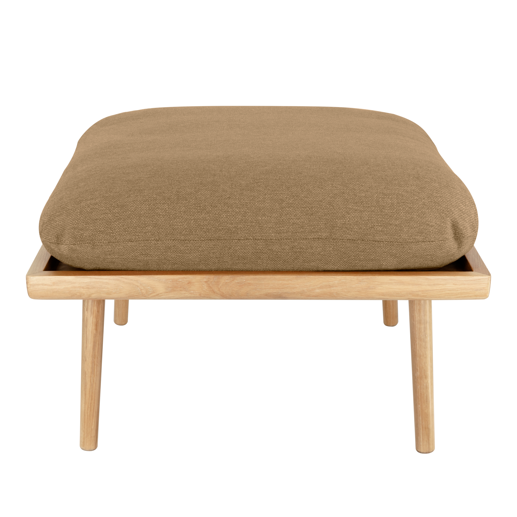 UMAGE Lounge Around Shuffle Ottoman, Oak - Sugar Brown