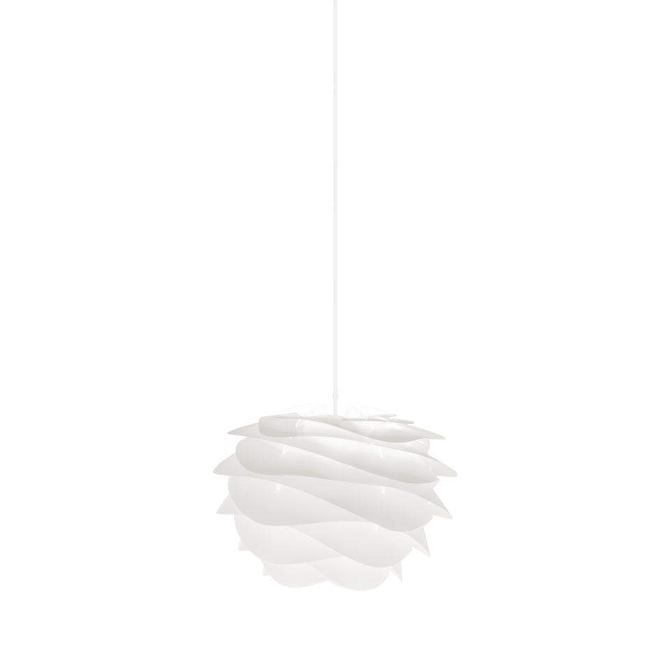 UMAGE Carmina Plug-In Pendant, Mini Lampshade - with White Cord