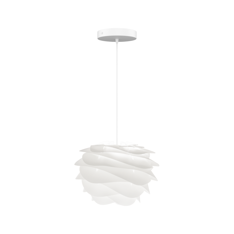 UMAGE Carmina Hardwired Pendant, Mini Lampshade - with White Cord