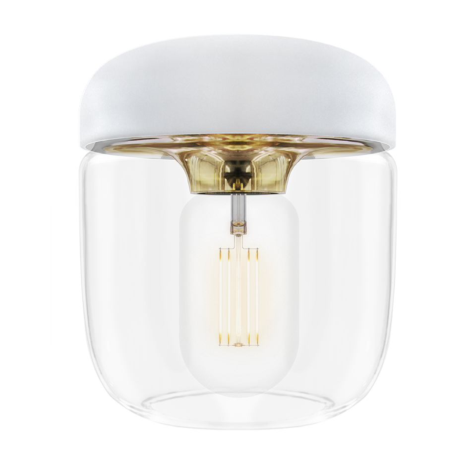UMAGE Acorn Lampshade - White Brass