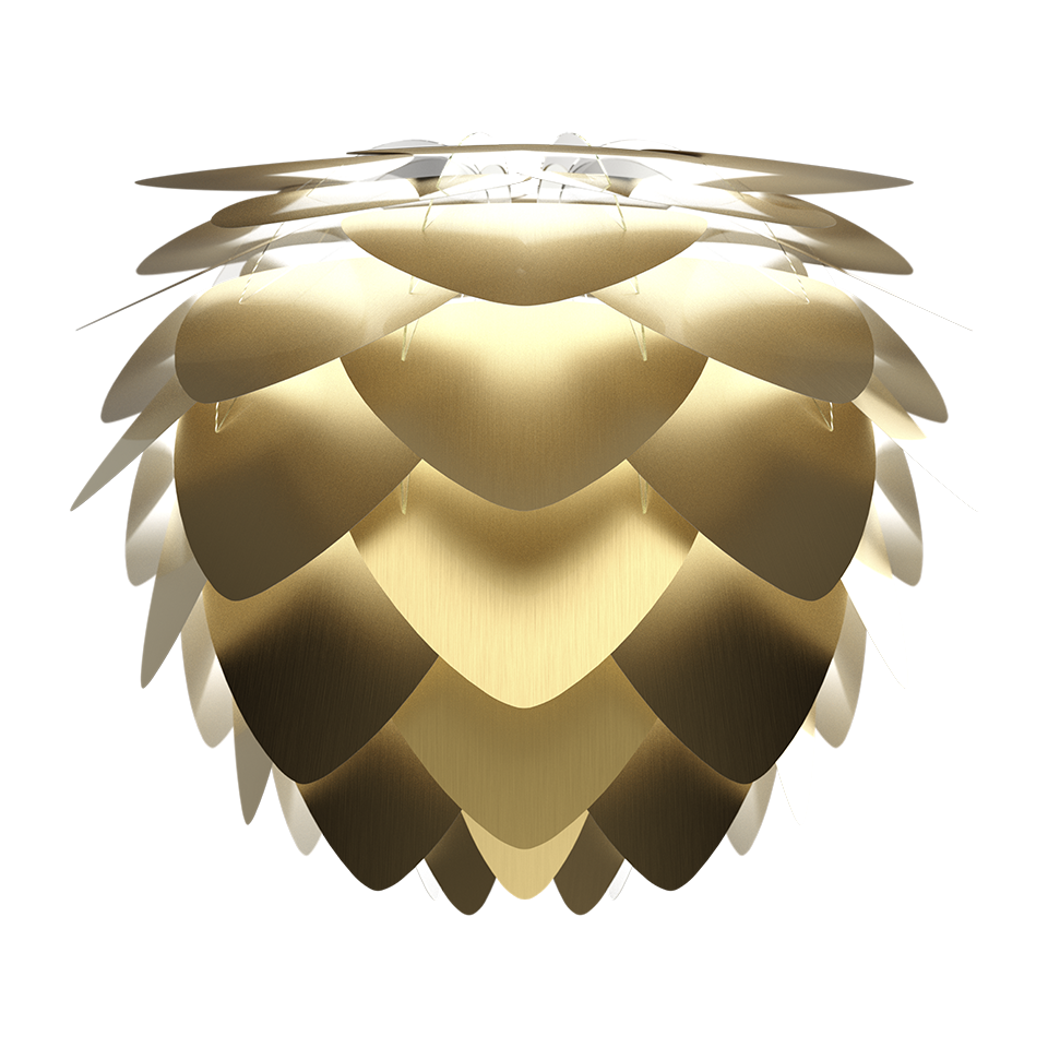 UMAGE Aluvia Lampshade, Medium - Brushed Brass
