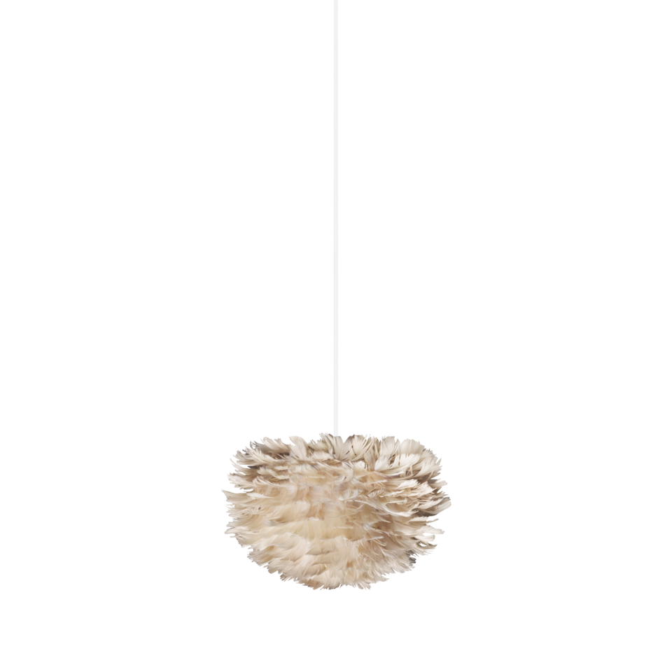 UMAGE Eos Plug-In Pendant, Light Brown - Micro with White Cord