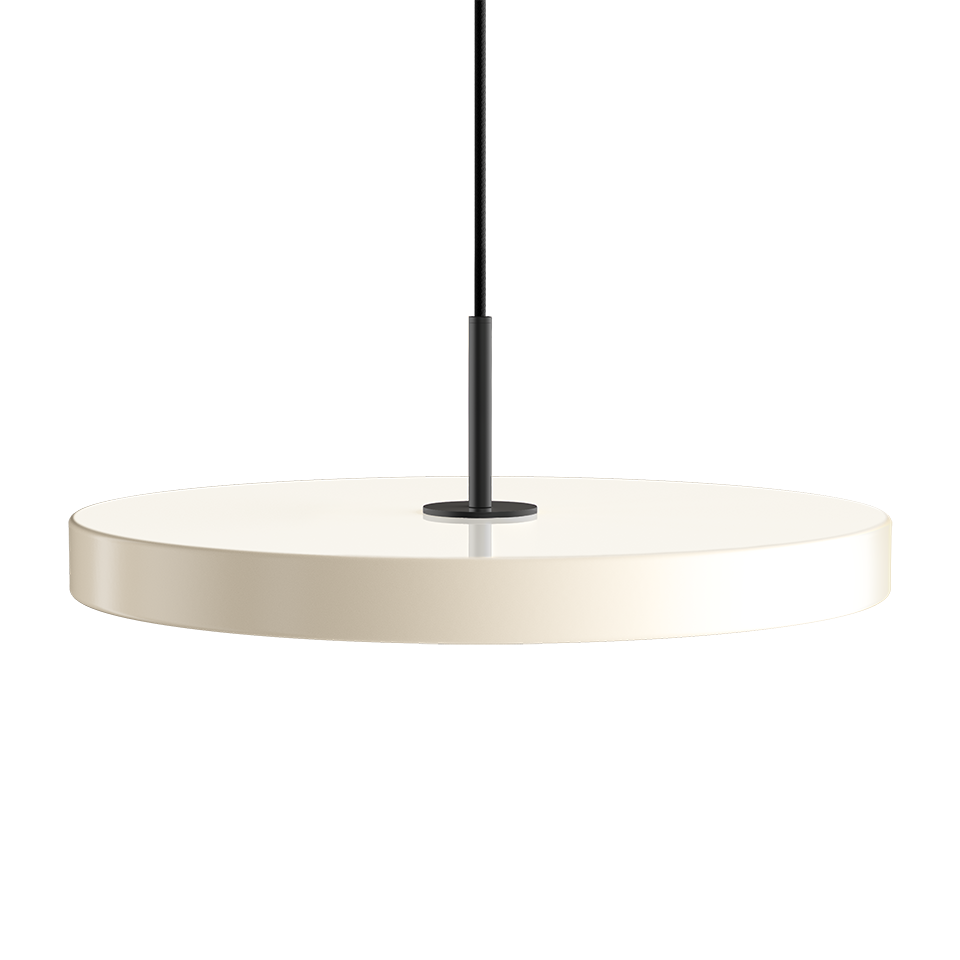 UMAGE Asteria Medium Pendant Lamp, Black Details - Pearl White