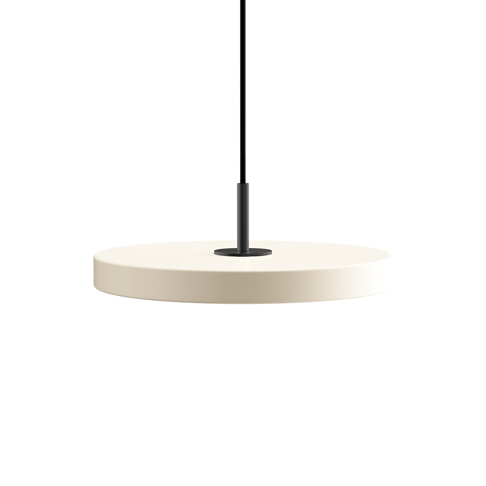 UMAGE Asteria Mini Pendant Lamp, Black Detail - Pearl White