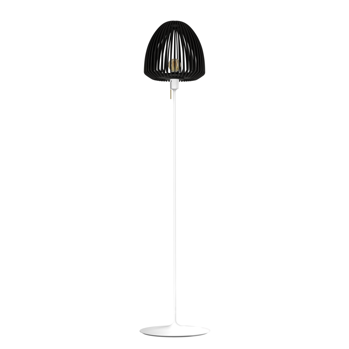 UMAGE Clava Wood with Santé Floor Stand, Black Oak - with White Stand