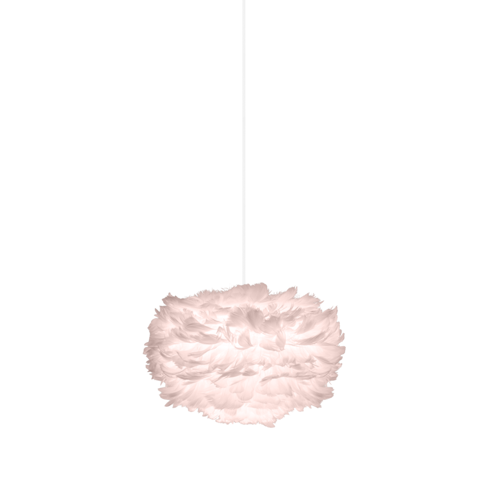UMAGE Eos Plug-In Pendant, Light Rose - Mini with White Cord