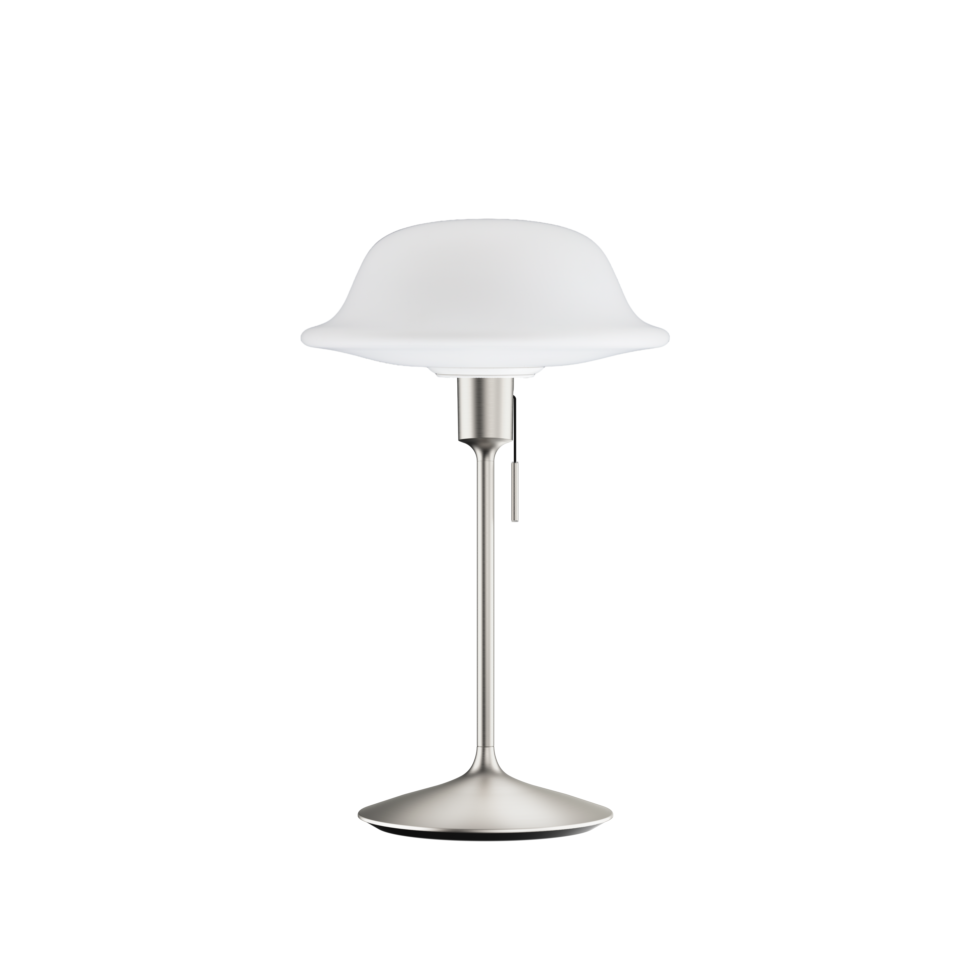 UMAGE Butler Santé Table Lamp, White - with Brushed Steel Base