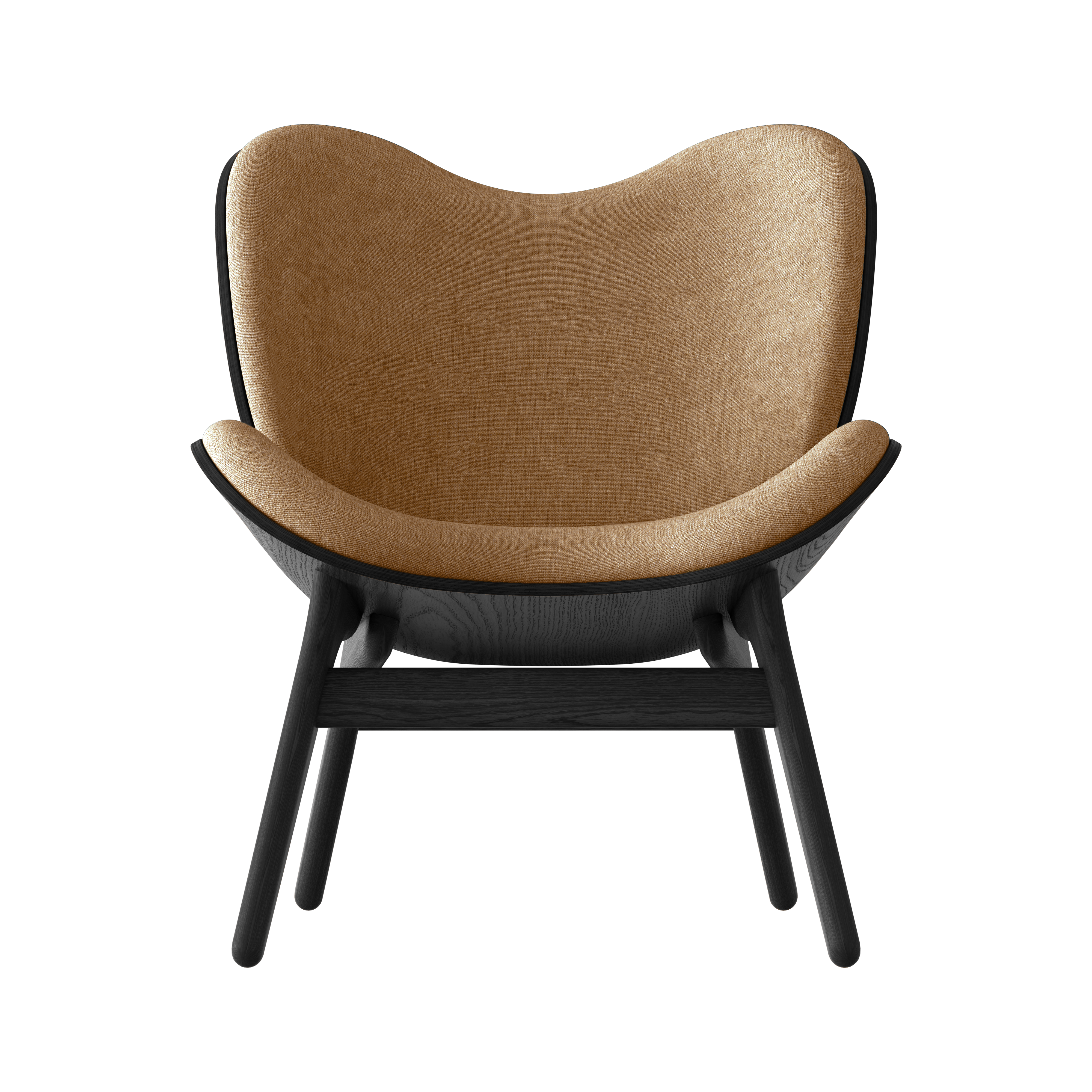 UMAGE A Conversation Piece Lounge Chair, Low, Black Oak - Sugar Brown