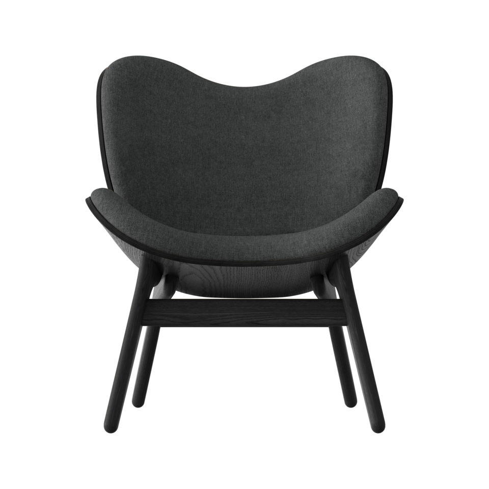 UMAGE A Conversation Piece Lounge Chair, Low, Black Oak - Shadow