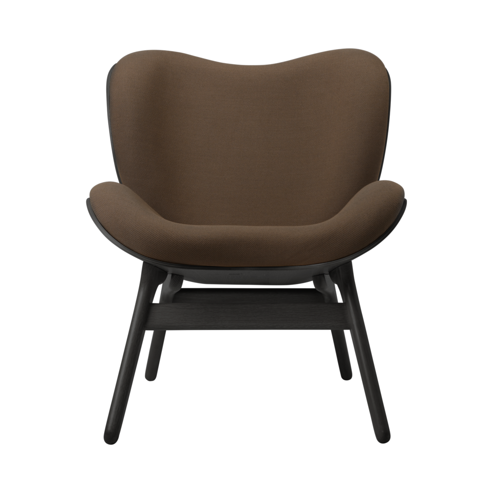 UMAGE A Conversation Piece Lounge Chair, Low, Black Oak - Mocca