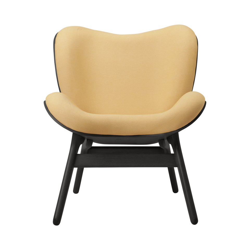 UMAGE A Conversation Piece Lounge Chair, Low, Black Oak - Summer Shine