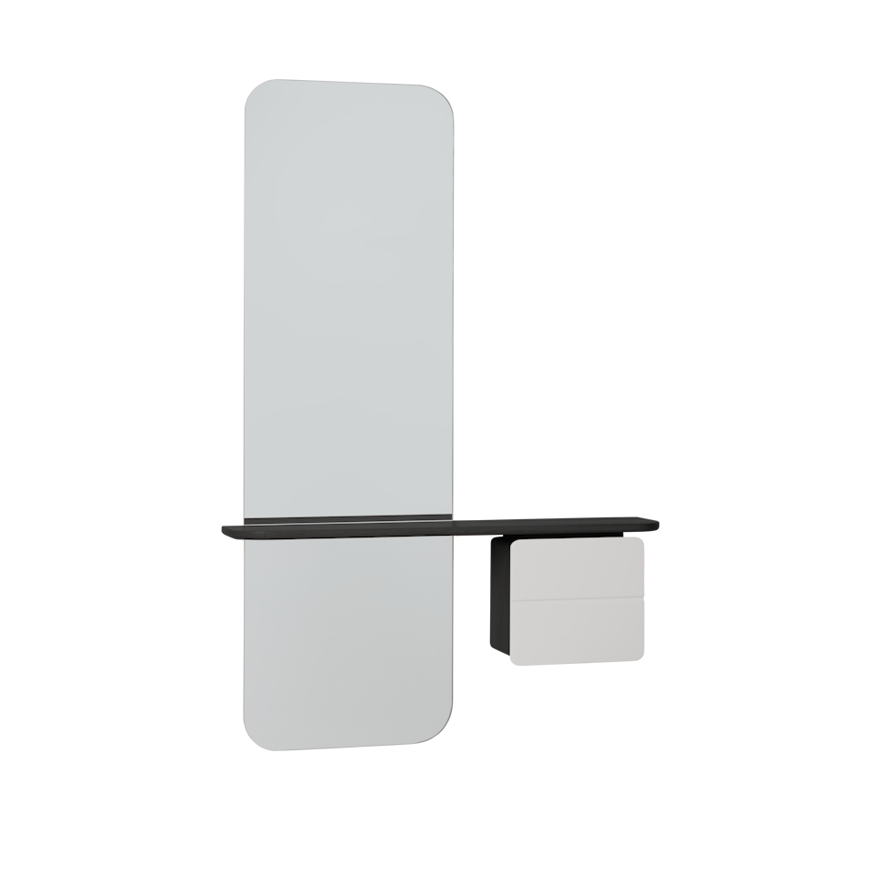 UMAGE One More Look Mirror, Black Oak - Nuance Mist