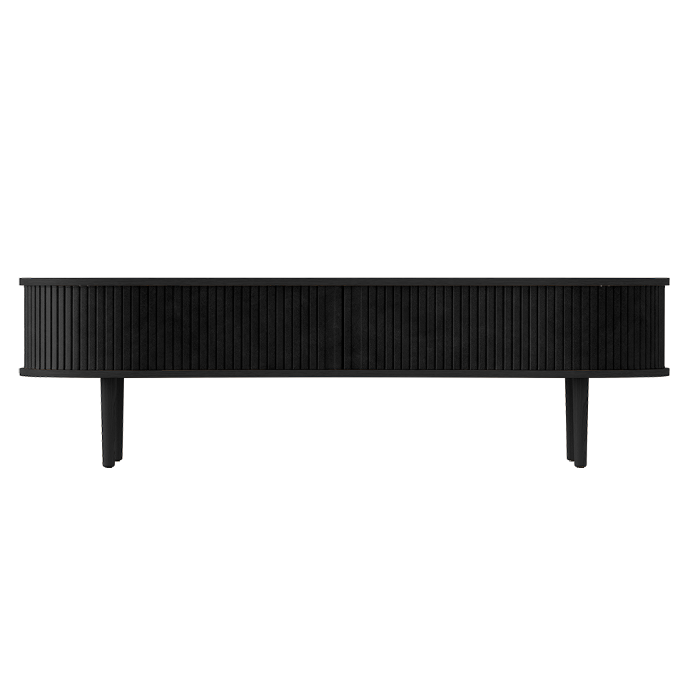 UMAGE Audacious TV bench, Black Oak - Charcoal