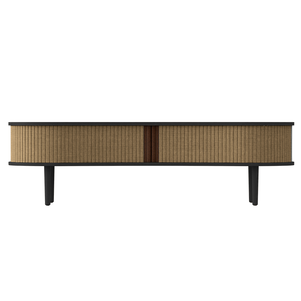 UMAGE Audacious TV bench, Black Oak - Sugar Brown
