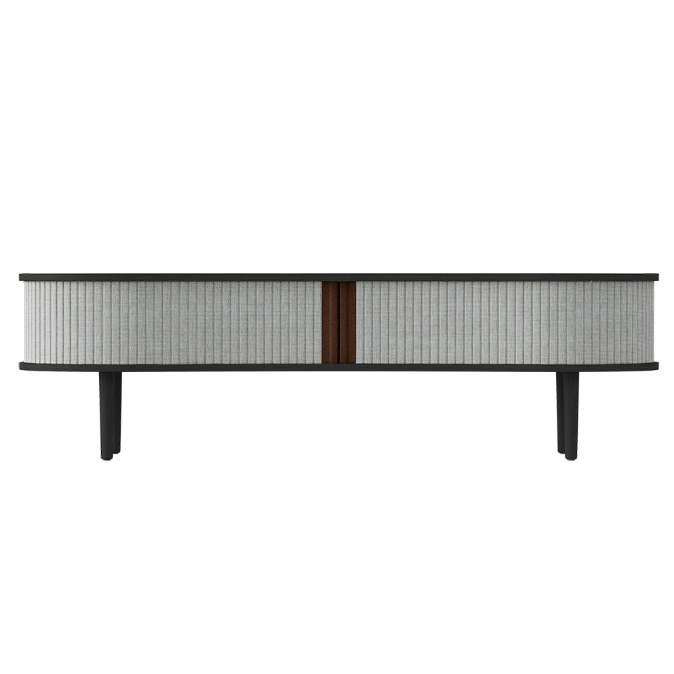 UMAGE Audacious TV bench, Black Oak - Sterling