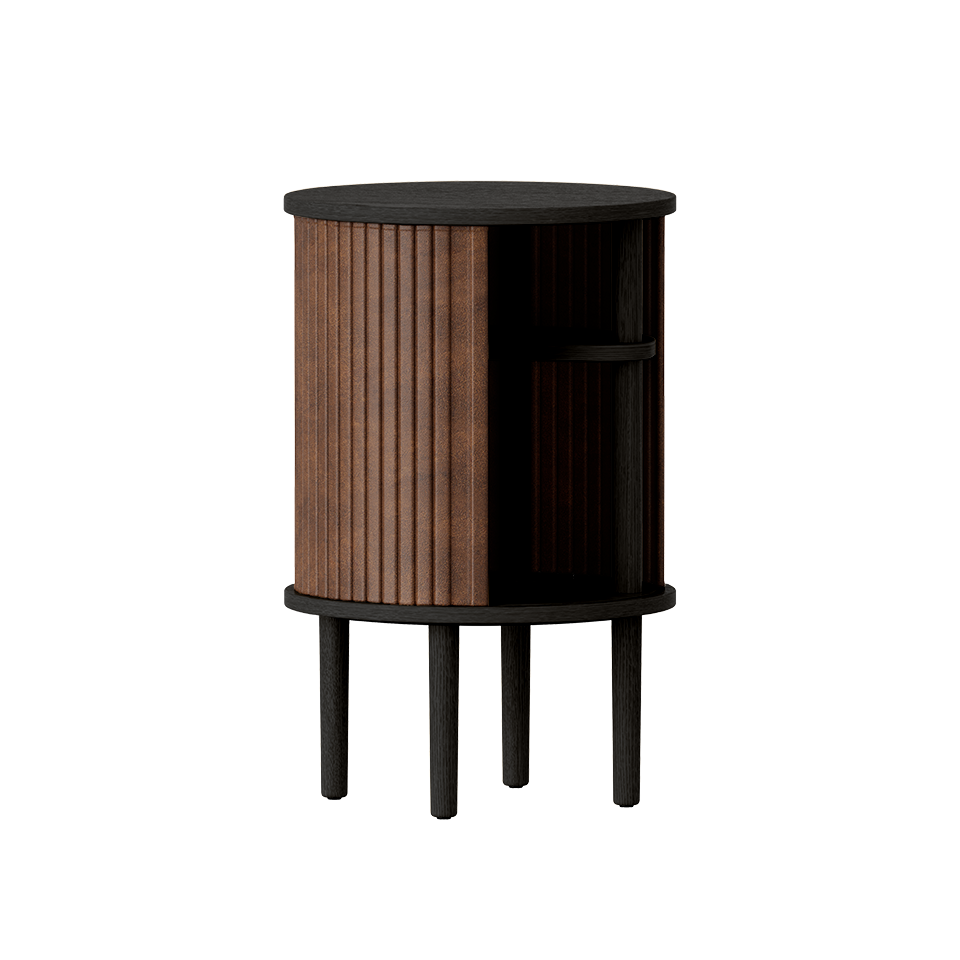 UMAGE Audacious Side Table, Black Oak - Hazelnut