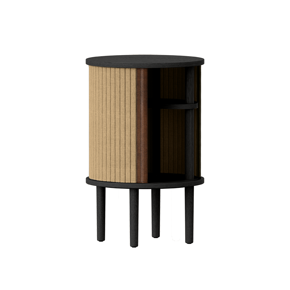 UMAGE Audacious Side Table, Black Oak - Sugar Brown
