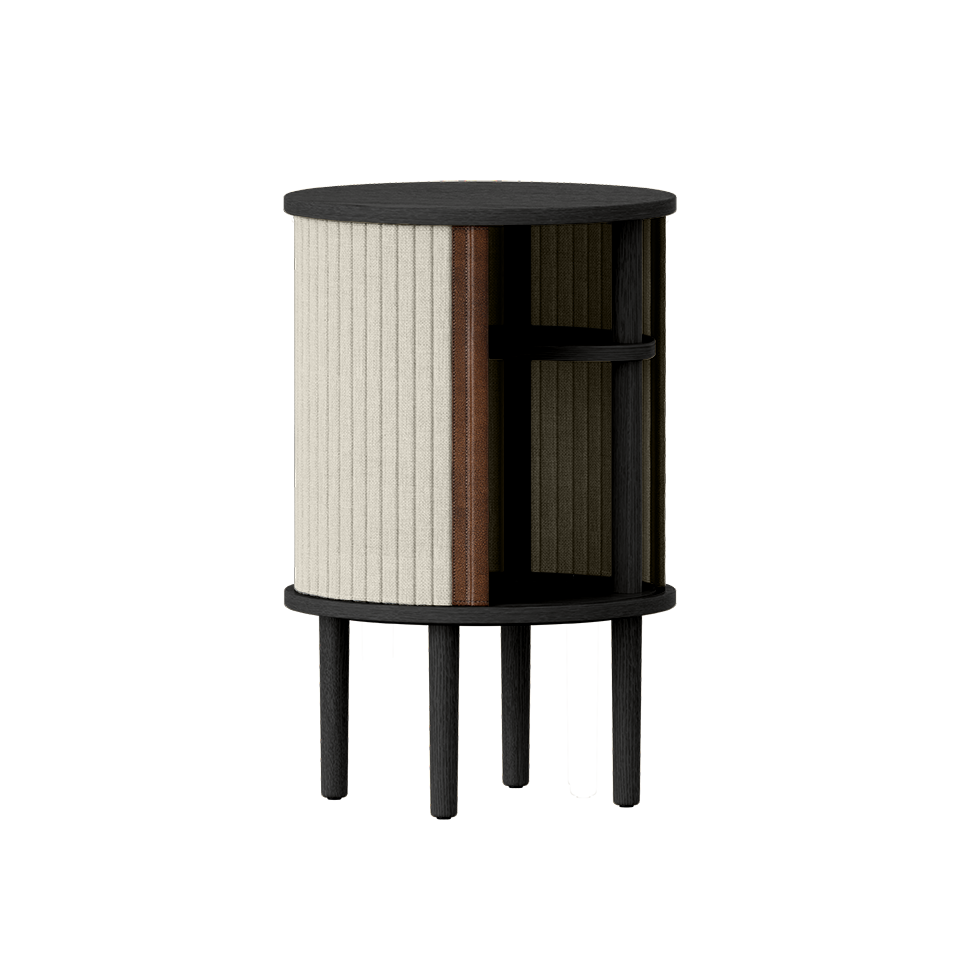 UMAGE Audacious Side Table, Black Oak - White Sands