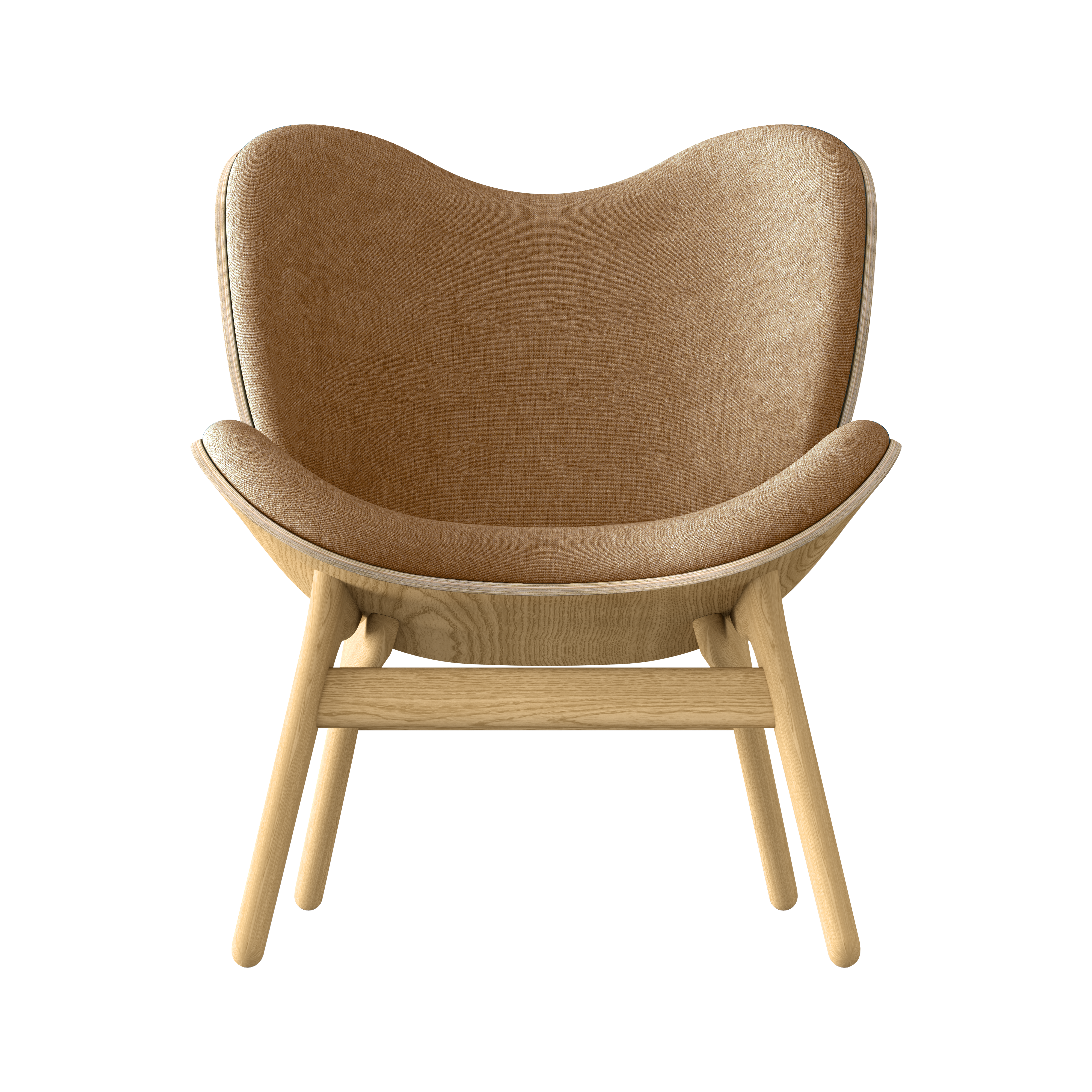 UMAGE A Conversation Piece Lounge Chair, Low, Oak - Sugar Brown