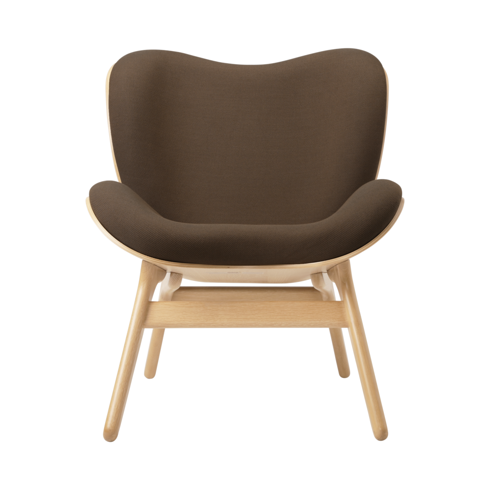 UMAGE A Conversation Piece Lounge Chair, Low, Oak - Mocca